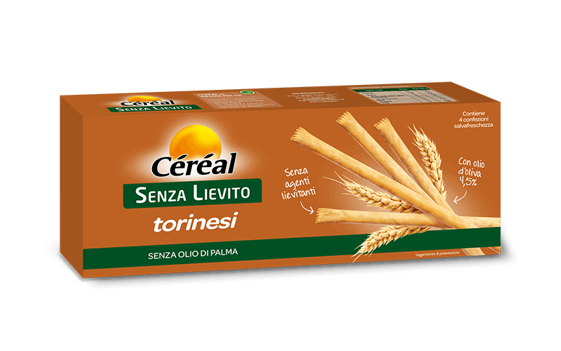 Grissini Torinesi Céréal senza lievito
