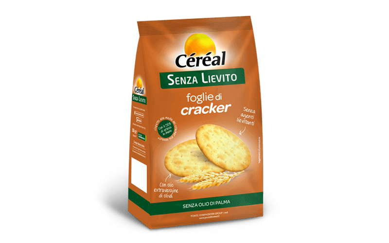 Foglie di Cracker Céréal sottili e senza lievito