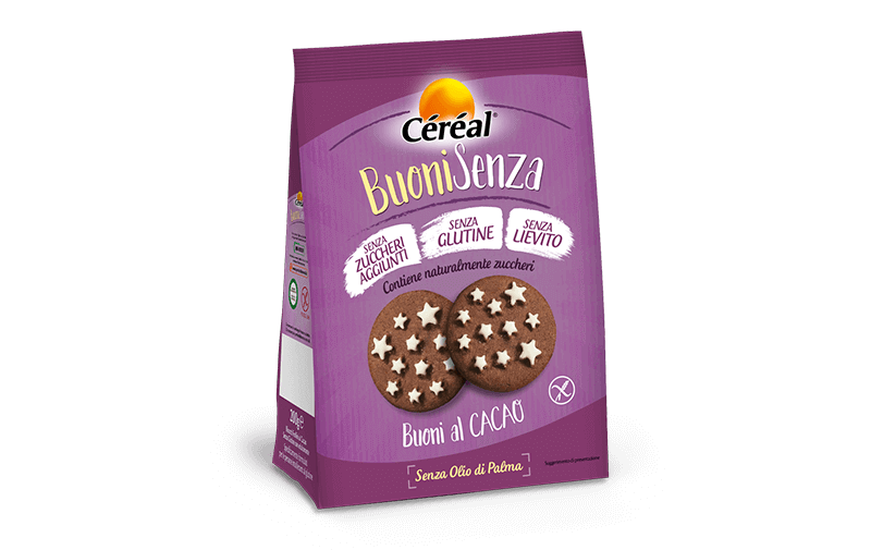 Biscotti buoni al cacao Buoni Senza su cereal.it