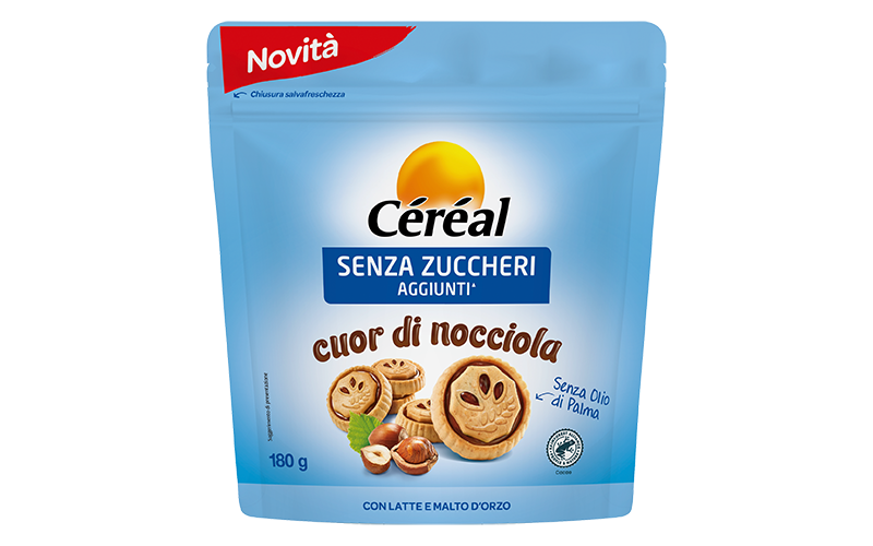 Cuor di nocciola, biscotti con cuore di nocciola