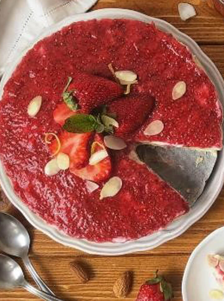 Cheesecake vegan senza lattosio