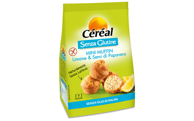Mini Muffin limone e semi di papavero senza glutine e lattosio