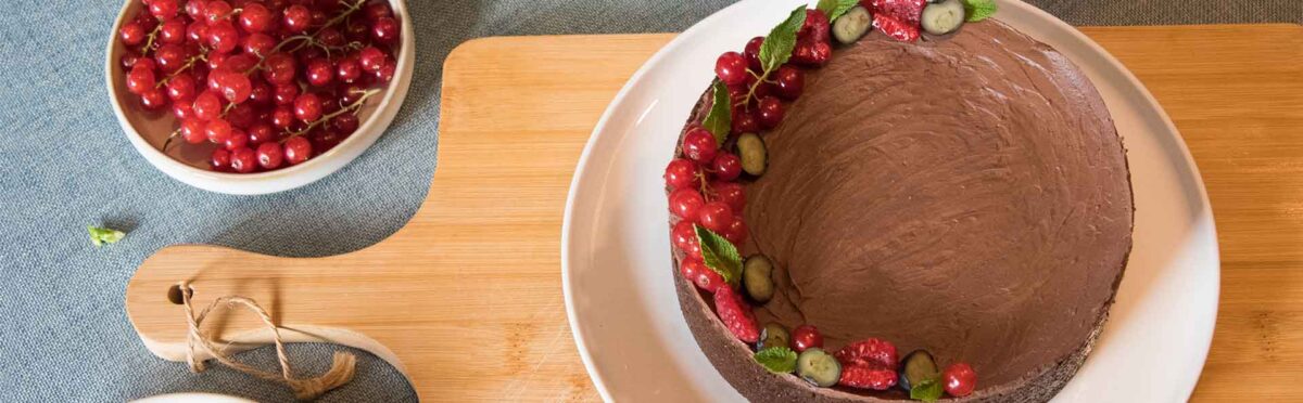 Cheesecake fredda al cioccolato senza cottura