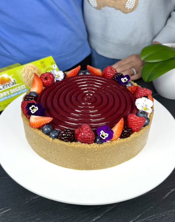 Ricetta cheesecake ai frutti di bosco senza lattosio