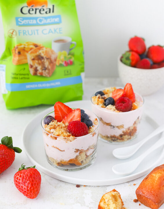 Coppette Ricotta e Fragole Senza Glutine