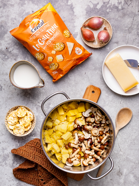 Come preparare la crema funghi e patate: step 3