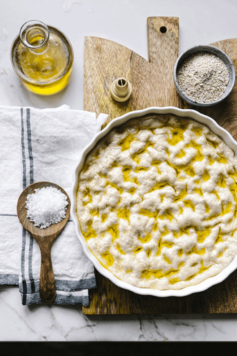 focaccia alla crusca d'avena