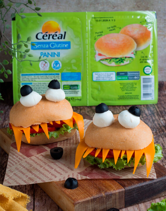 Ricetta salata di Halloween: Panini Mostruosi