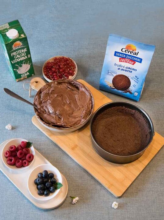 Preparazione Cheesecake Fredda di Cioccolato: step 6