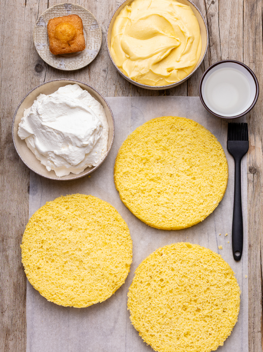 Preparazione Torta Mimosa: step 5